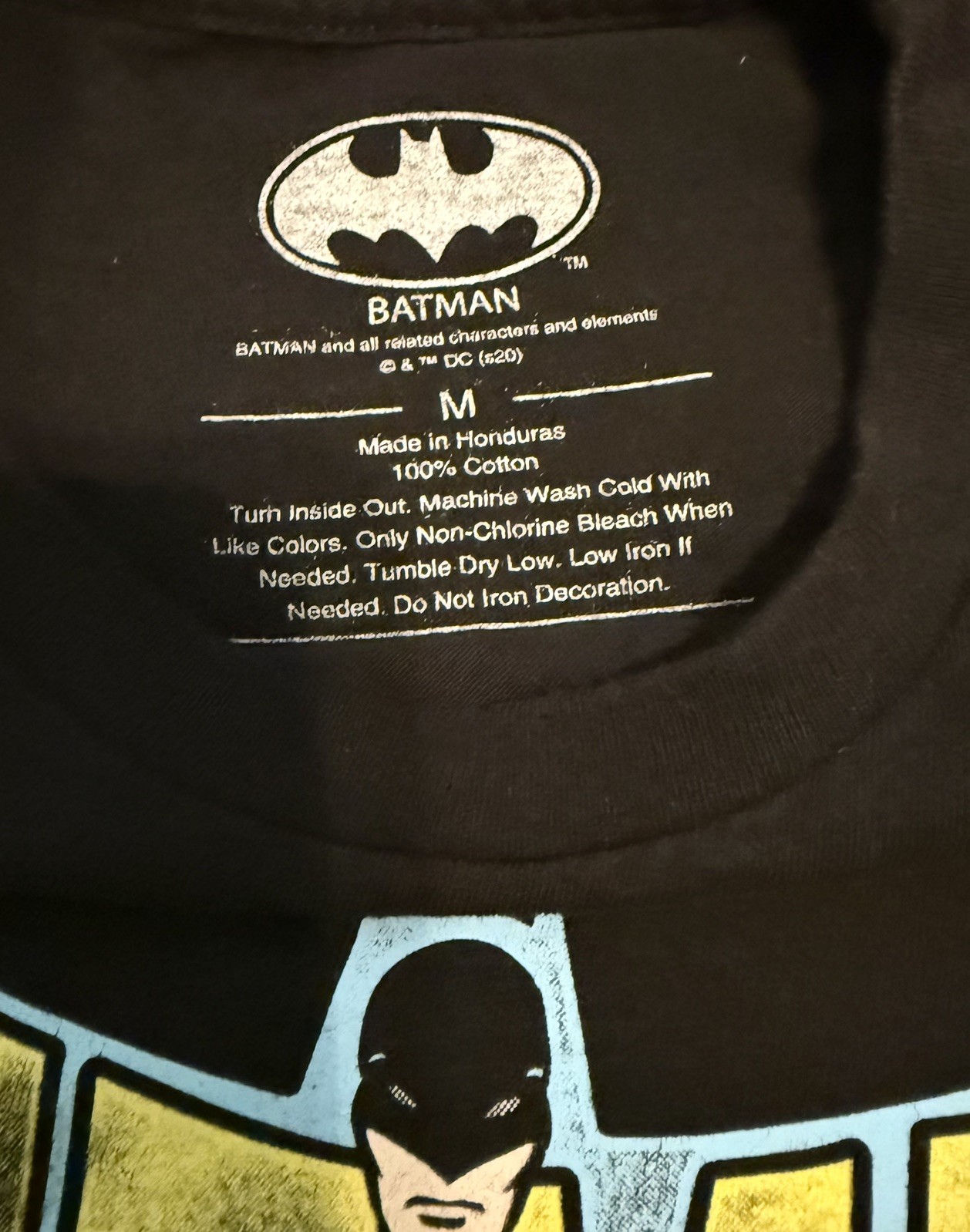 Batman vintage logo tees Black medium tee short Sleeve