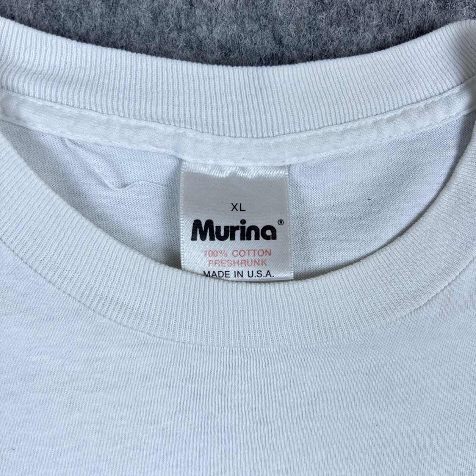 Vtg Murina 1993 Greece Men’s T-Shirt White Single Stitch Made In USA Size XL