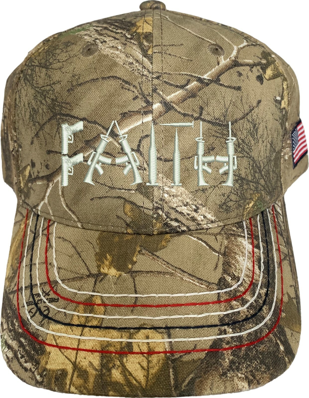 Faith Guns 2nd Amendment Embroidered Camo Structured Adjustable Hat