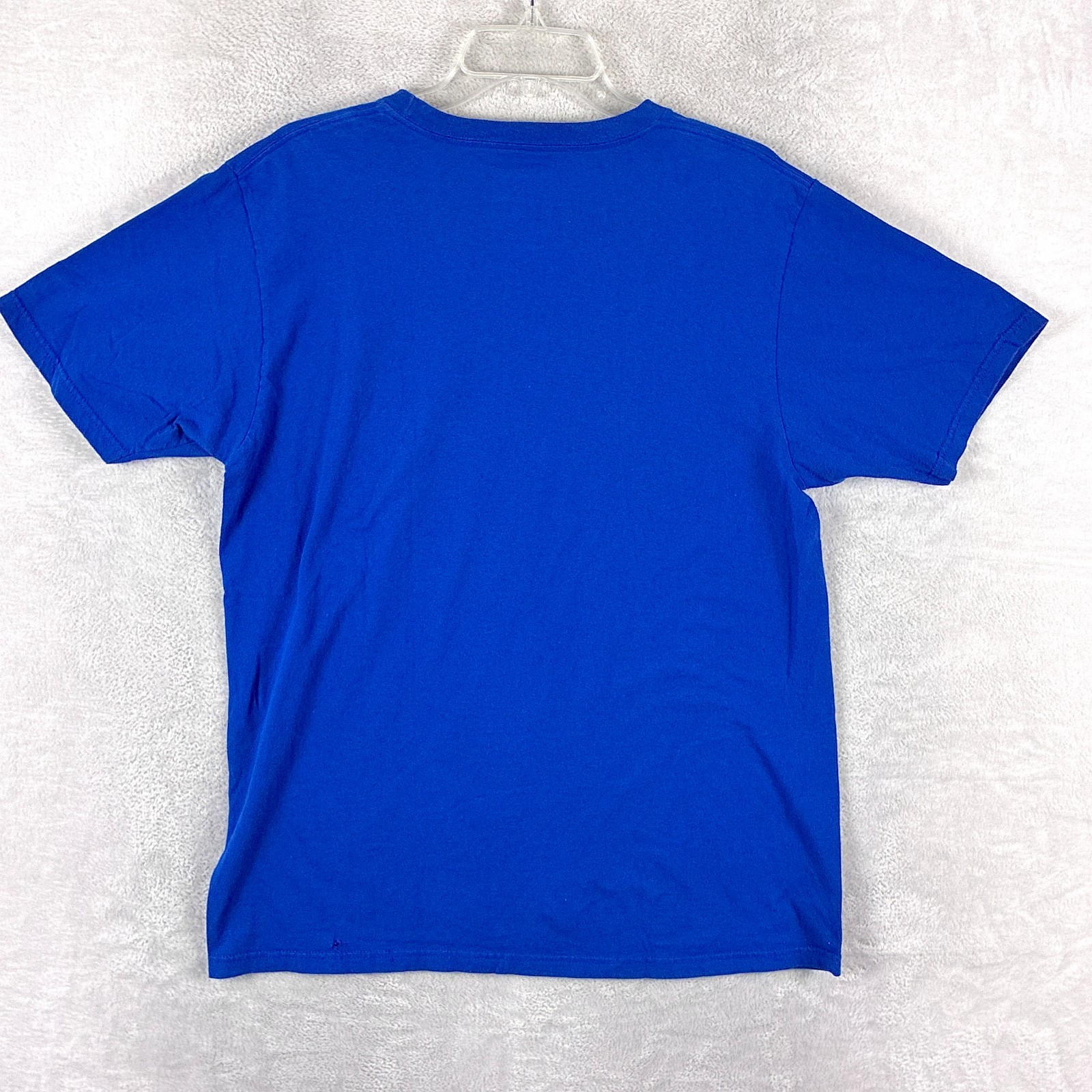 Adidas New York Knicks Tshirt Mens L Blue Basketball Skull Metal NBA Streetwear