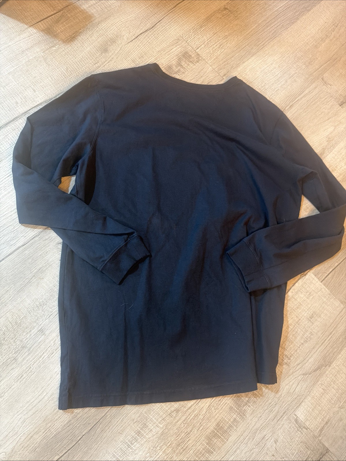 Duluth Trading Co Men’s Longtail XL Slim Dark Blue 100% Cotton Long Sleeve Shirt
