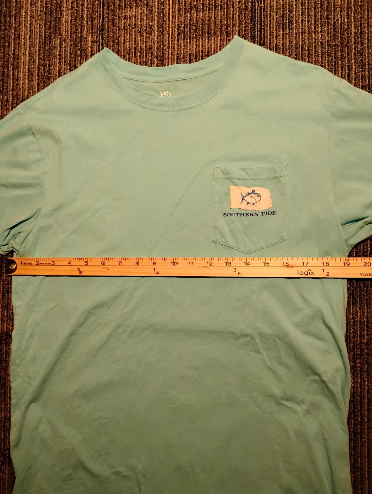 Southern Tide Men’s Medium Pocket T-Shirt 100% Cotton Short Sleeve Outdoor