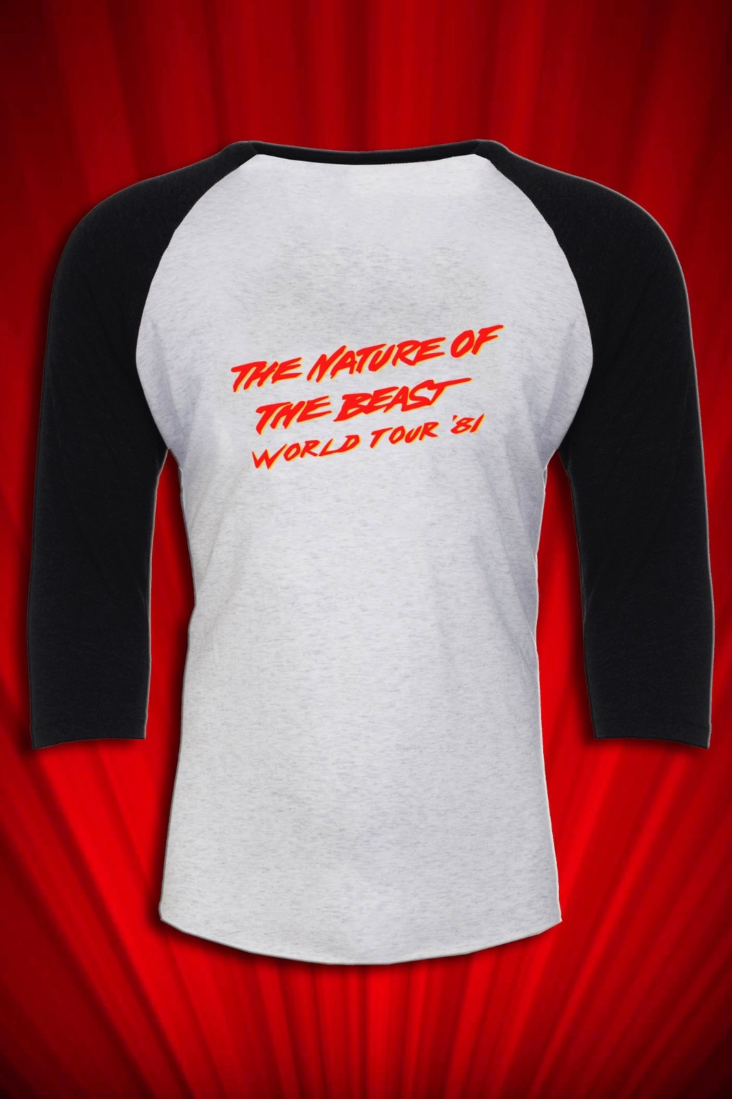 Nature of the Beast 1981 Tee – Retro Rock Jersey Glam Unisex SM-XXL