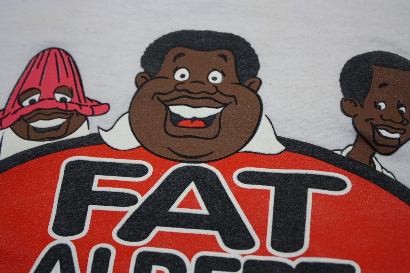 Vintage Junkyard Gang Fat Albert Shirt Size LG Front/Back Print Scene Not Herd