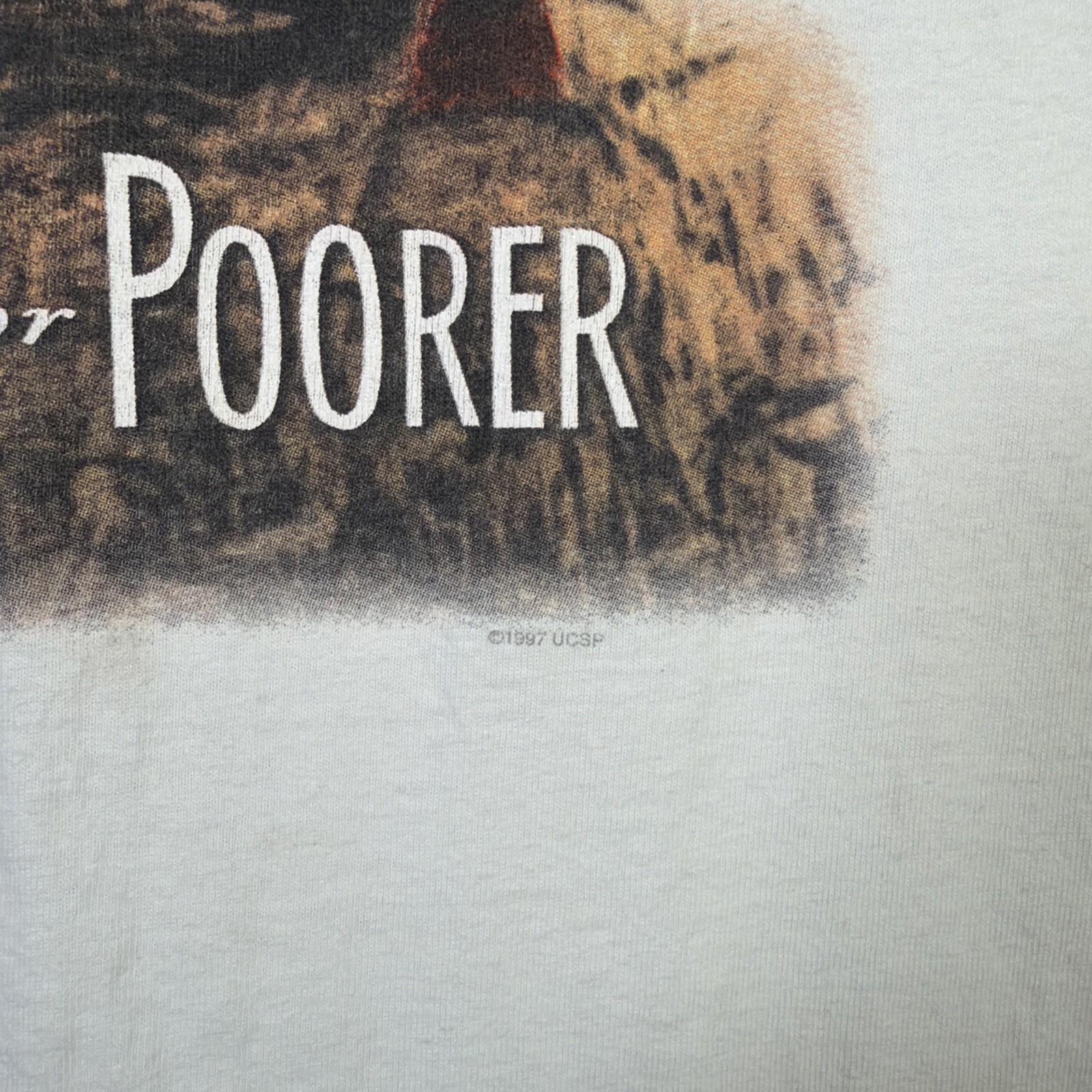 Vintage For Richer Or Poorer Shirt Mens XL White 90s Movie Promo 1997 Rare USA