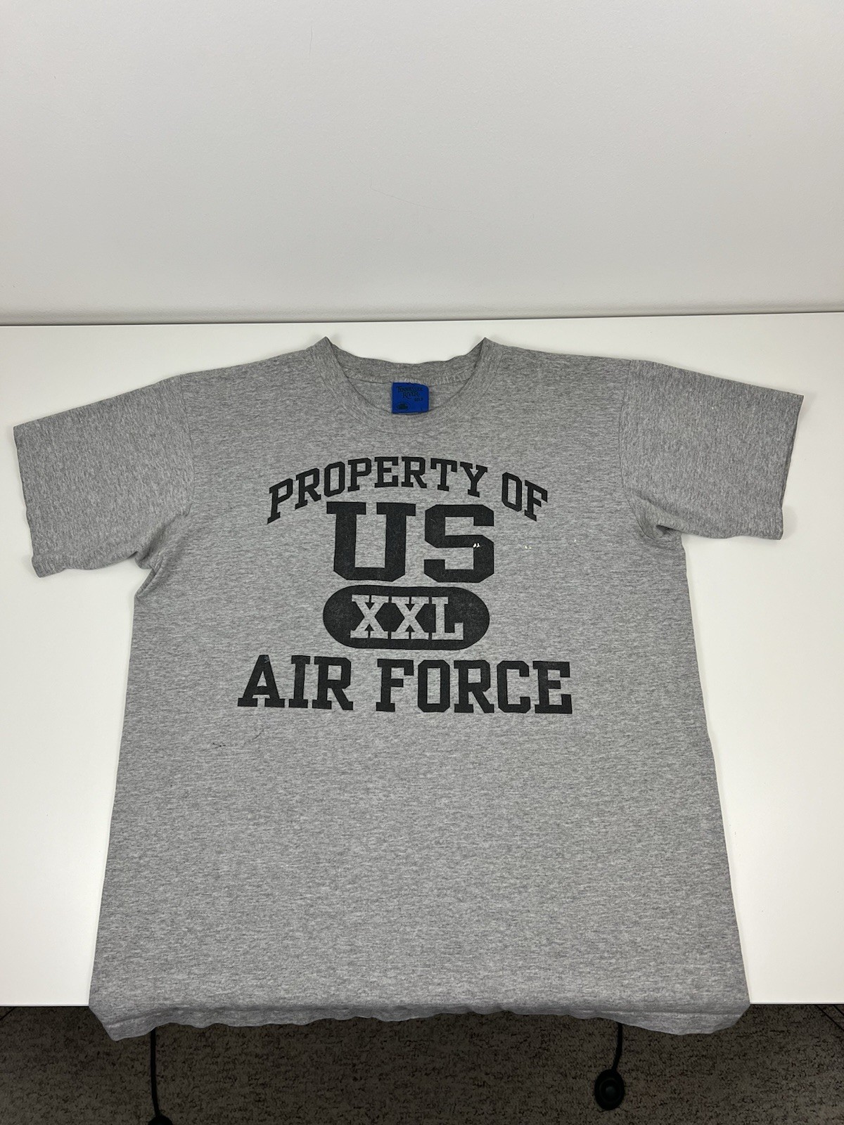 VTG 90s US Air Force Property Of Gray T Shirt Mens Size L Large Military USED