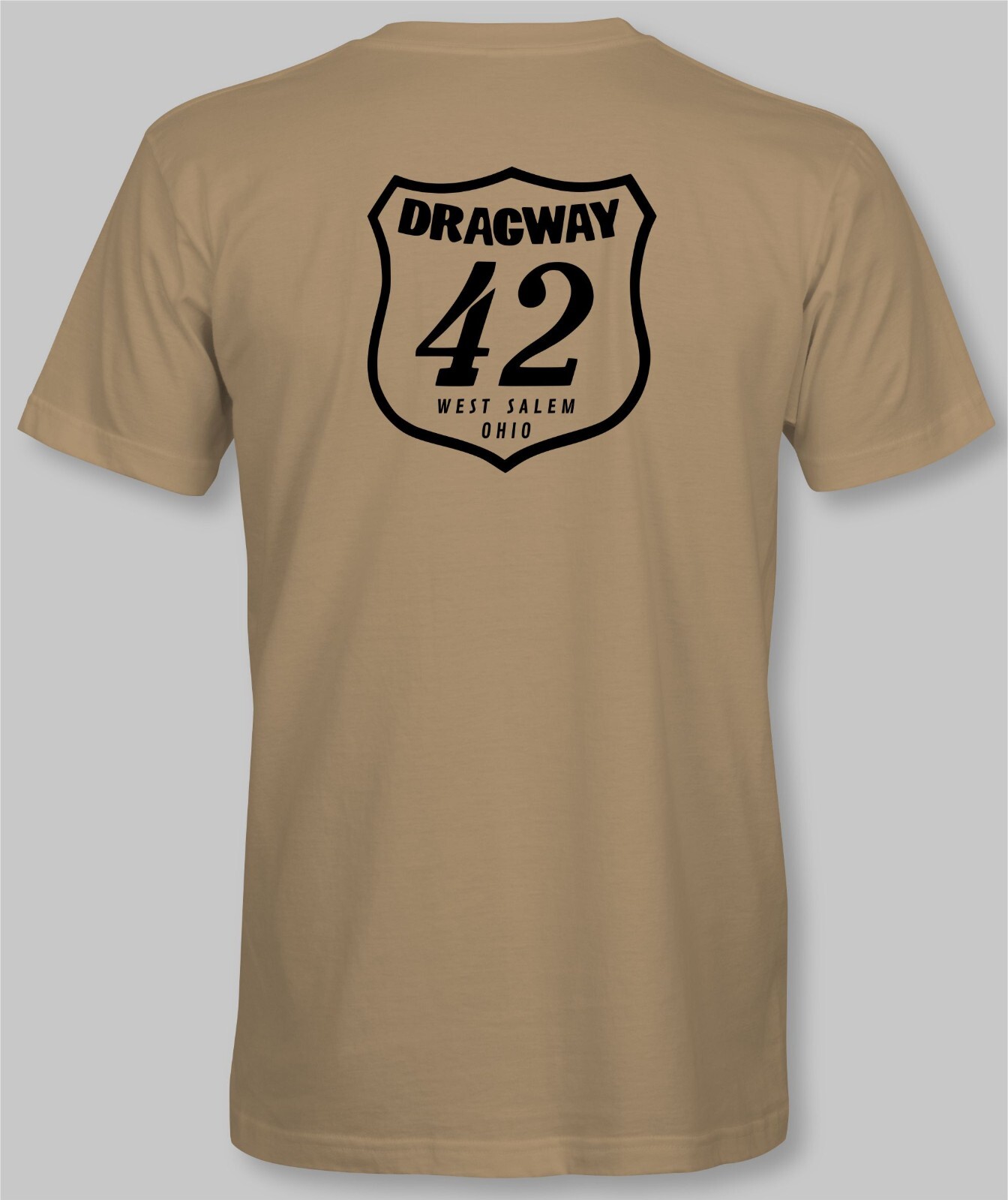 DRAGWAY 42 Retro T-Shirt drag race strip racing track raceway speed shop