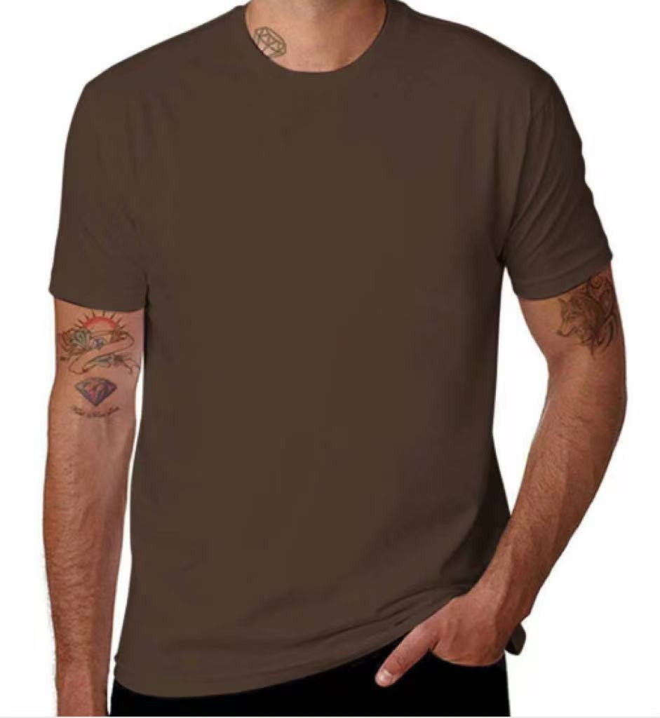 100% Cotton T-Shirt Unisex Men’s Basic Plain Blank Crew Tee Tops Adult Shirts