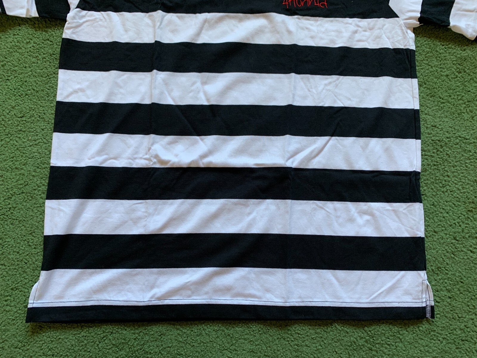 MEN’S YG 4HUNNID 400 STAY BRAZY WHITE BLACK STRIPED TEE T-SHIRT SIZE 2XL NEW