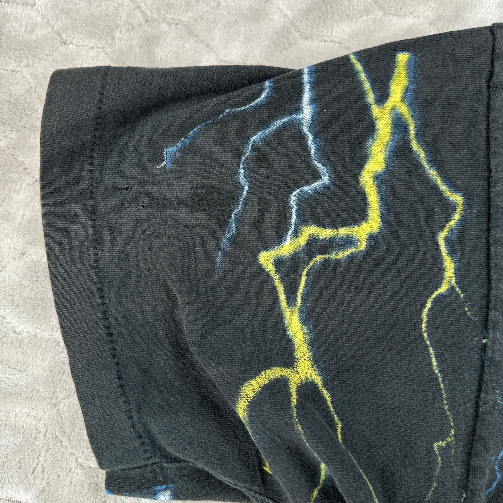 Vintage Wild Oats Lightning Test Print Shirt – Sz XL – AOP Rare See Pics