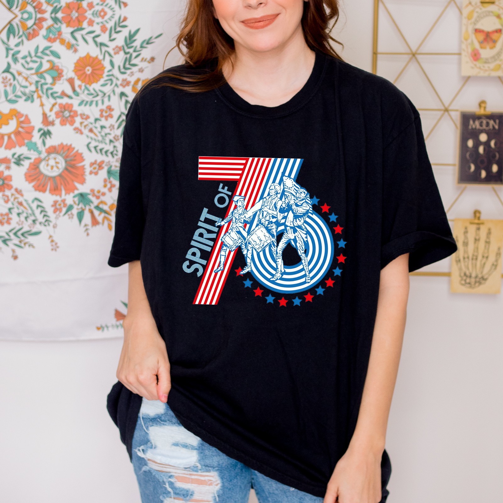 America 250 years Shirt, Spirit Of 76 TShirt – Multicolors, S to 5XL