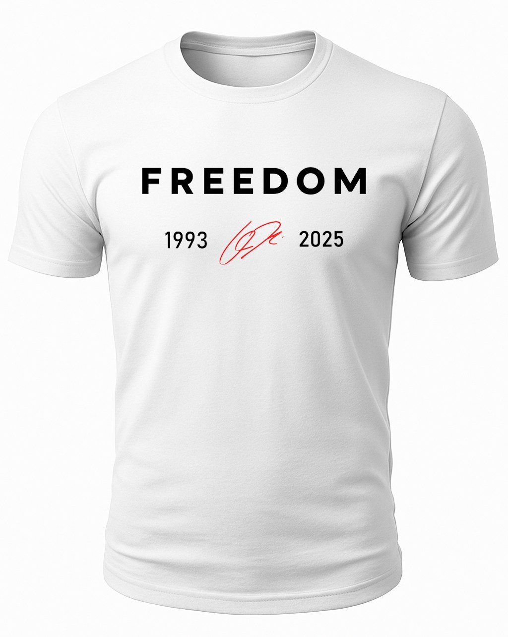 Charlie Kirk Freedom Tribute USA American Patriotic White T Shirt
