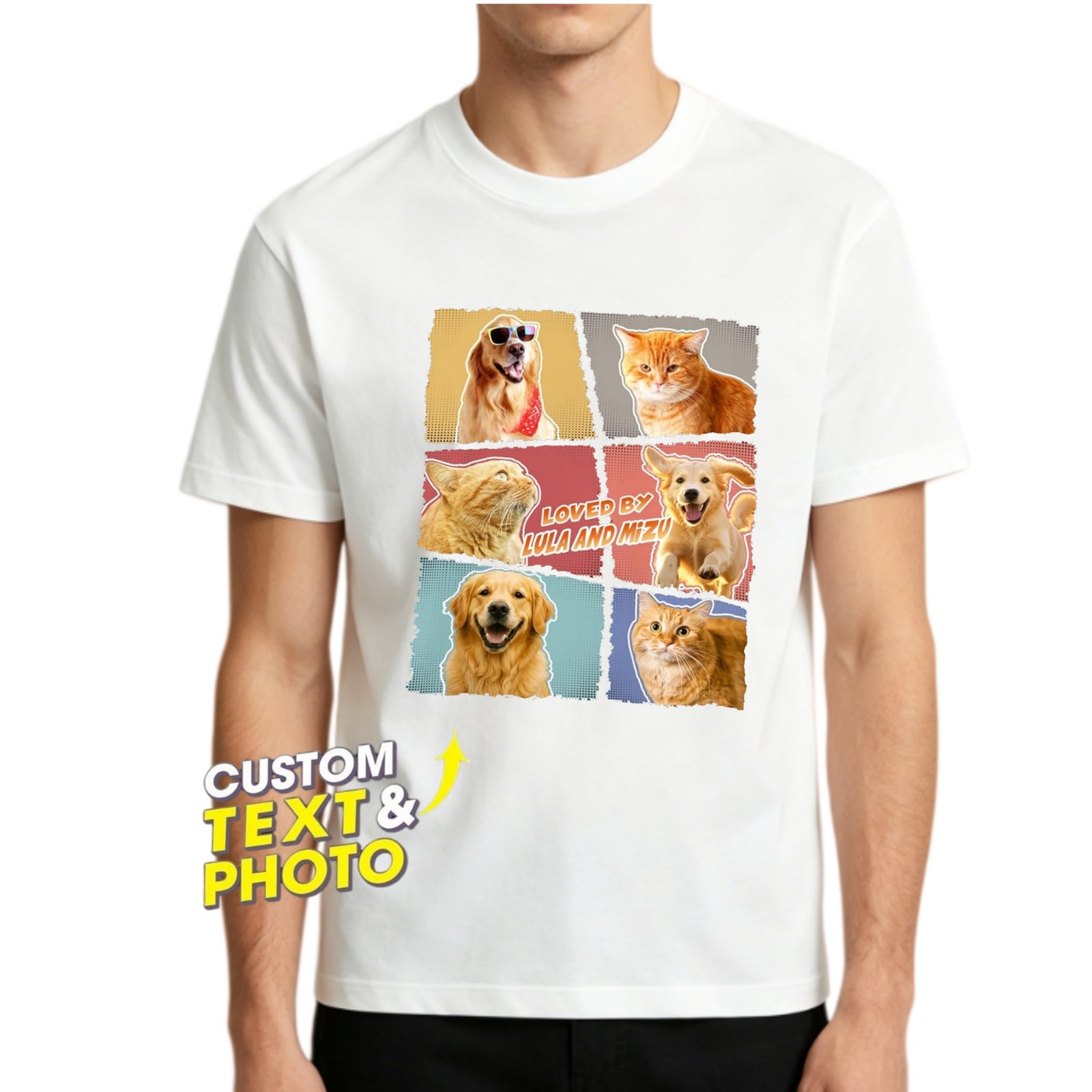 Customized Pet Name Cat Parent T-Shirt Casual Wear Unique Gift For Feline Owners
