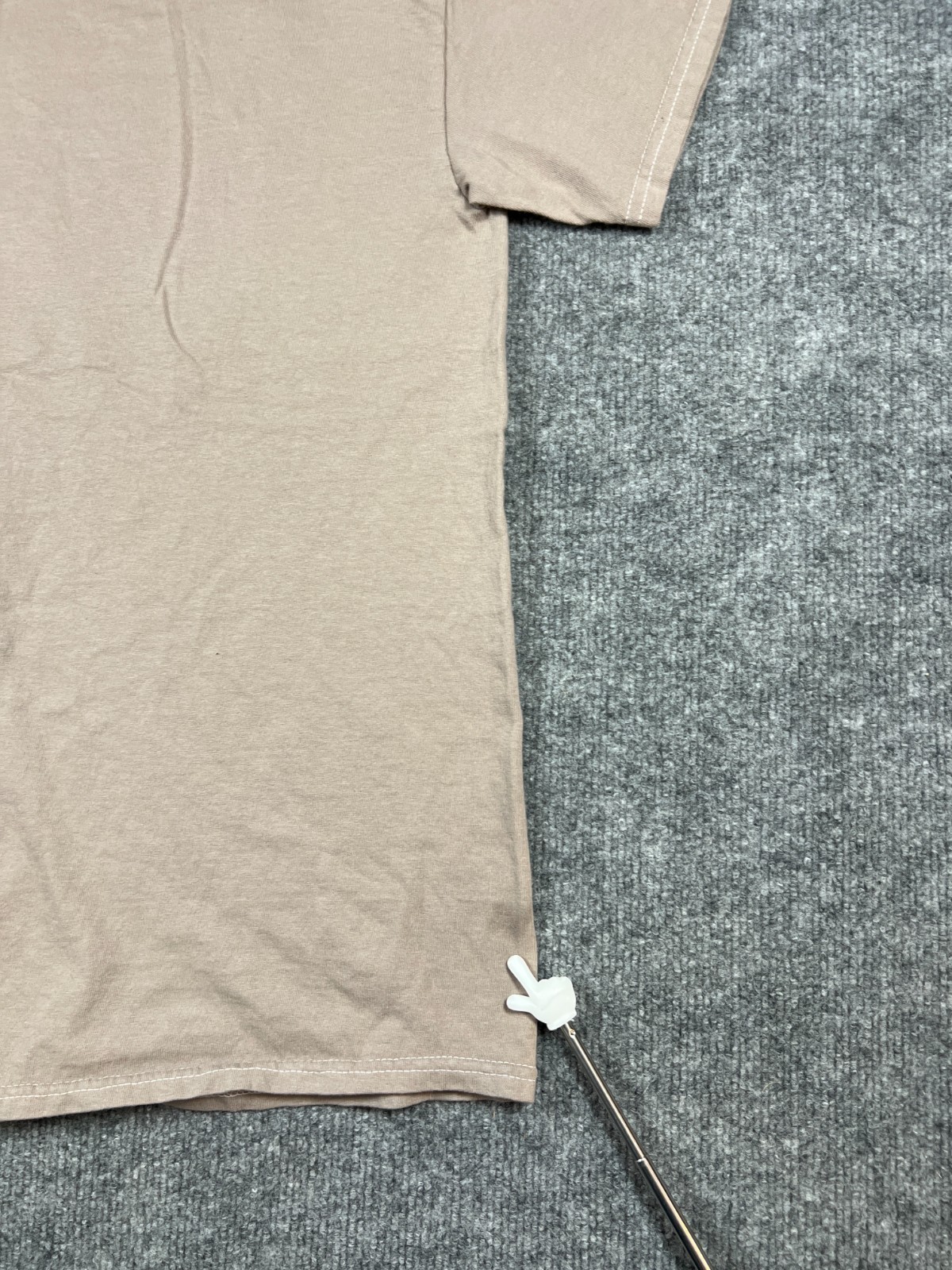 Nirvana Band T Shirt Mens Medium Beige Cotton Happy Face Graphic Everyday Wear