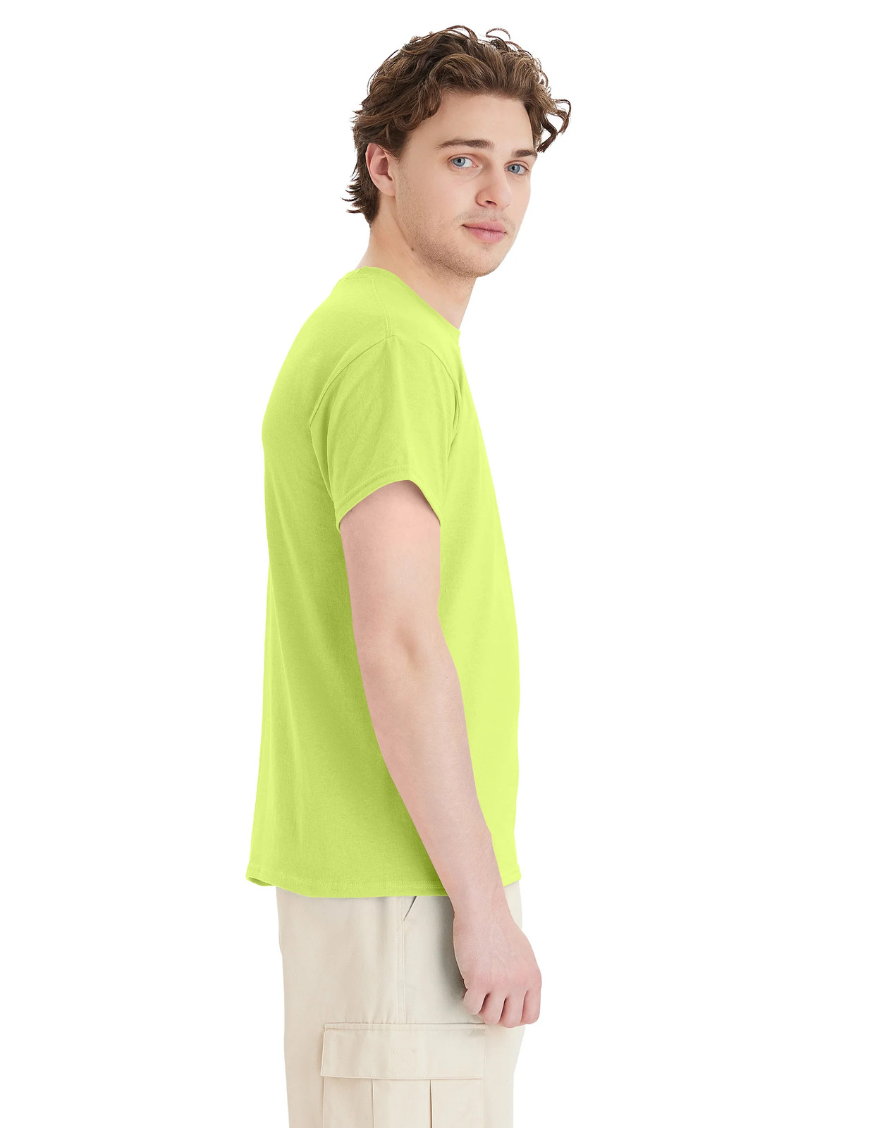 Hanes Mens T-Shirt Short Sleeve ComfortBlend EcoSmart Crewneck Plain Blank S-4XL