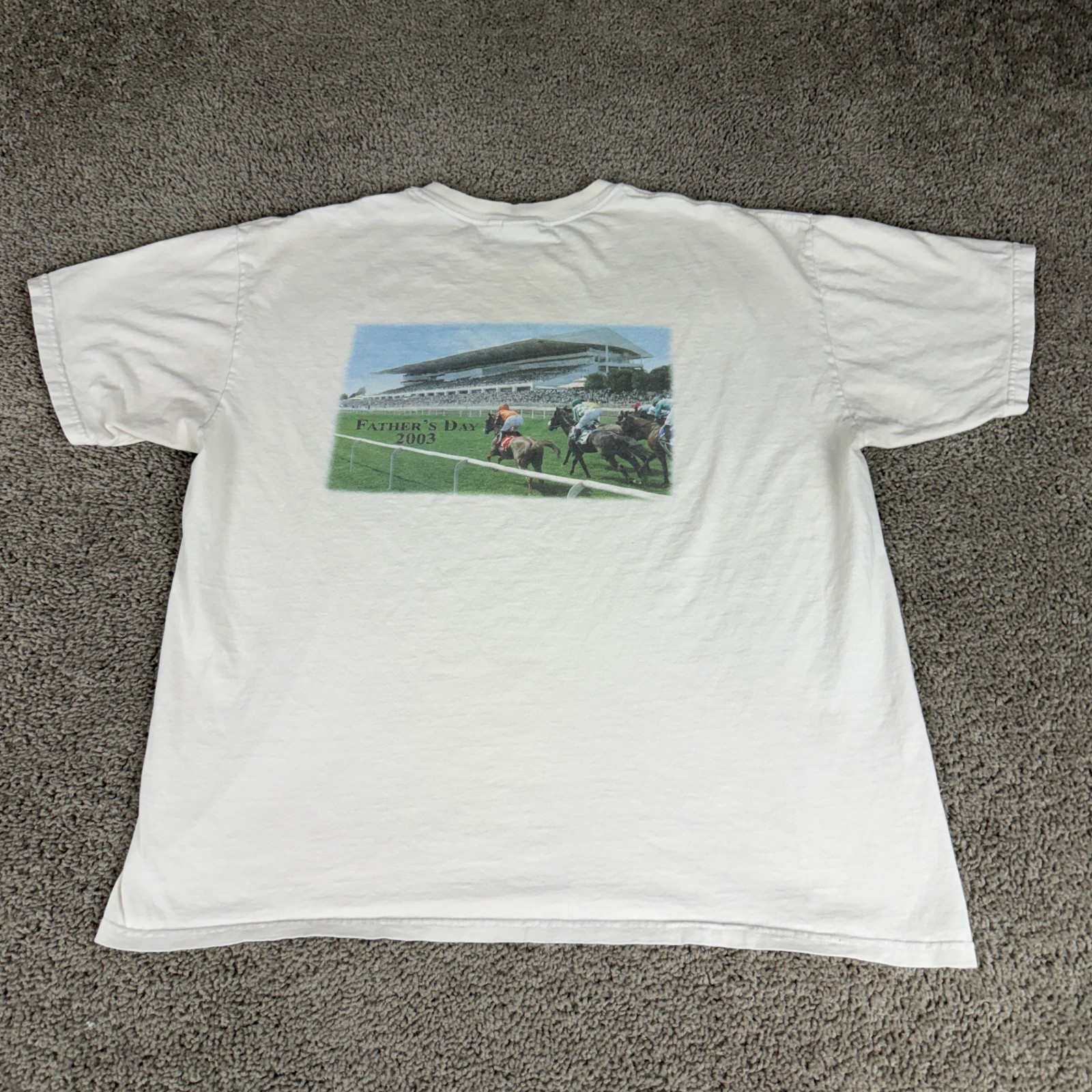 VINTGE Arlington Park Race Track Shirt Mens XL Horse Racing 2003 Fathers Day