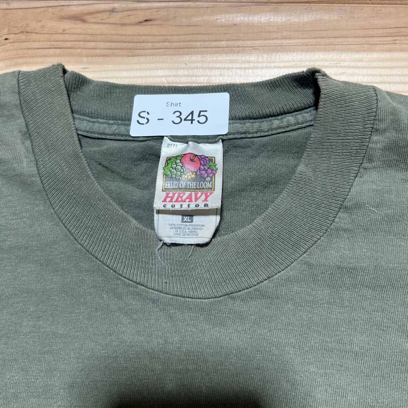 Vintage 90s “ Many Point ” Scout Camp Faded Green Single Stitch Shirt Size XL