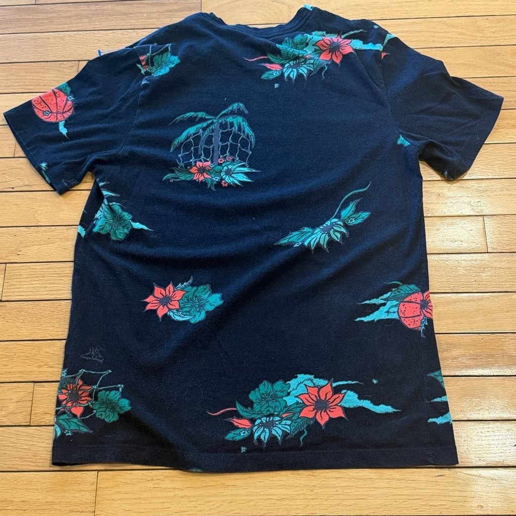 Nike Hoops Island Allover Print Basketball Floral T-Shirt