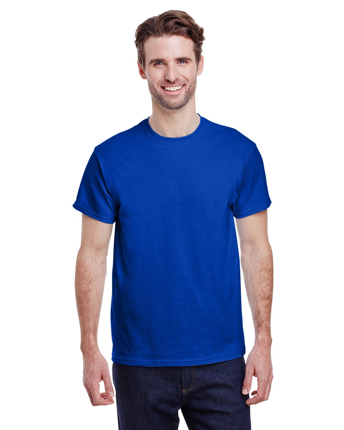 Gildan G500 Adult Solid Heavy Cotton Tee Plain Blank Casual T-Shirt
