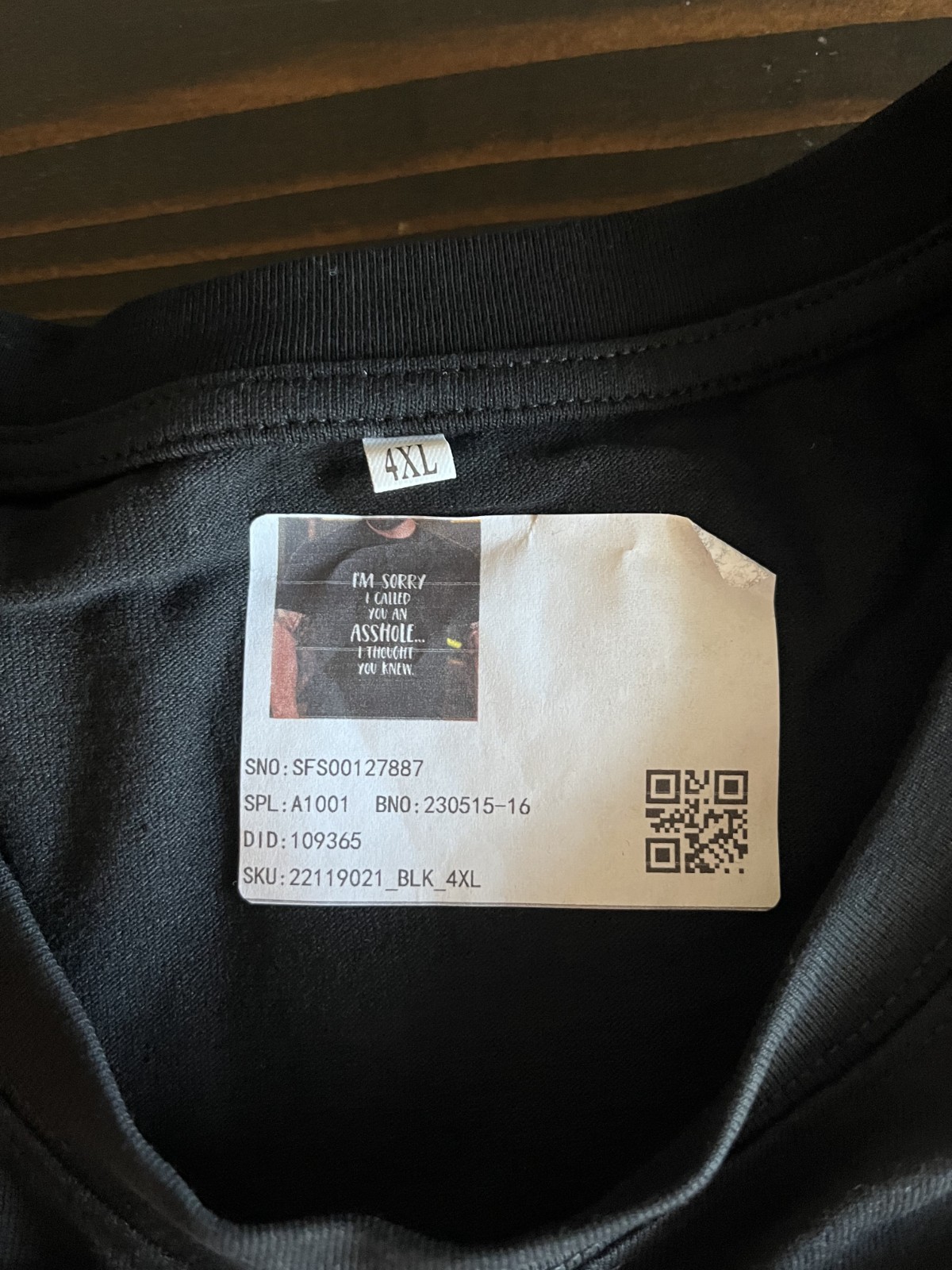 Men’s 4XL T-Shirt “I’m sorry I called you…” Still in Plastic NWT