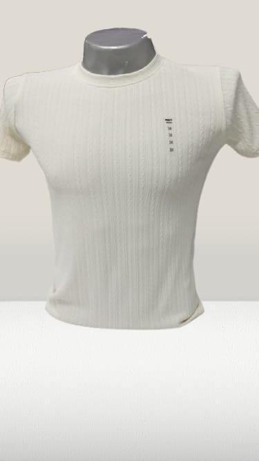 Texture Knit Fabric T shirts, Size M, L, XL