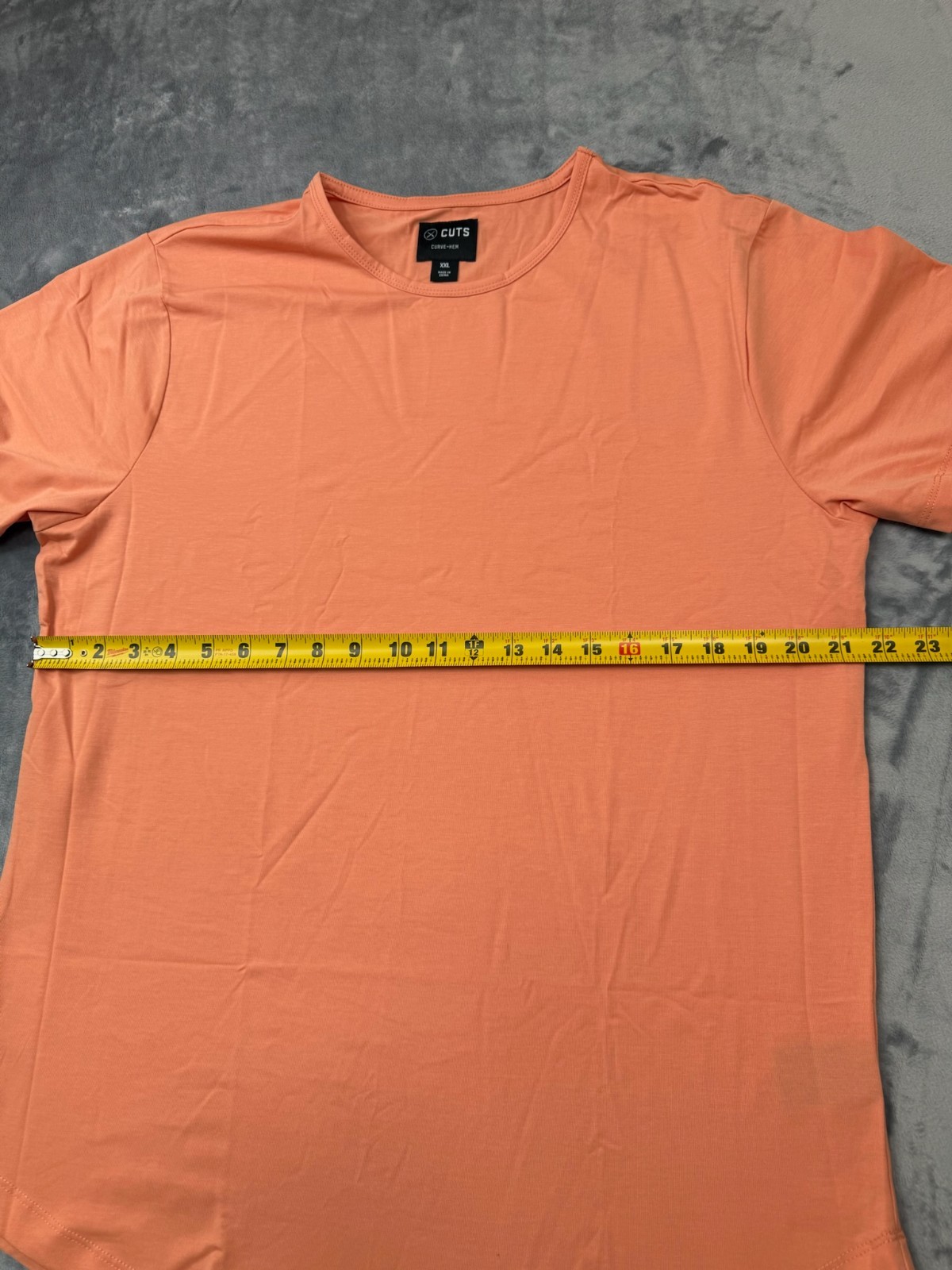 Cuts Clothing Short Sleeve Crew Curve Fit T-Shirt Men’s XXL 2XL Sunset Pyca Pro