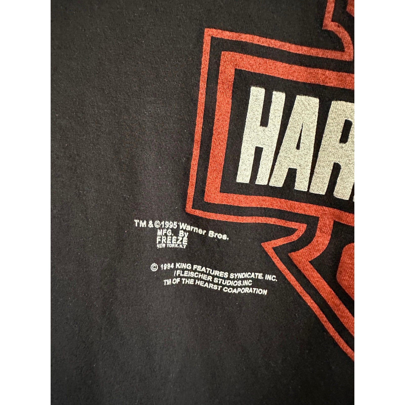 Harley Davidson Taz Looney Tunes T-shirt Reprint Wild Oats Single Stitch