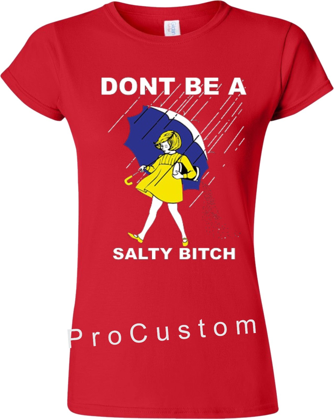DONT’ BE A SALTY BITCH FUNNY Morton Shirt Rain SALT ALL SIZES S-5XL