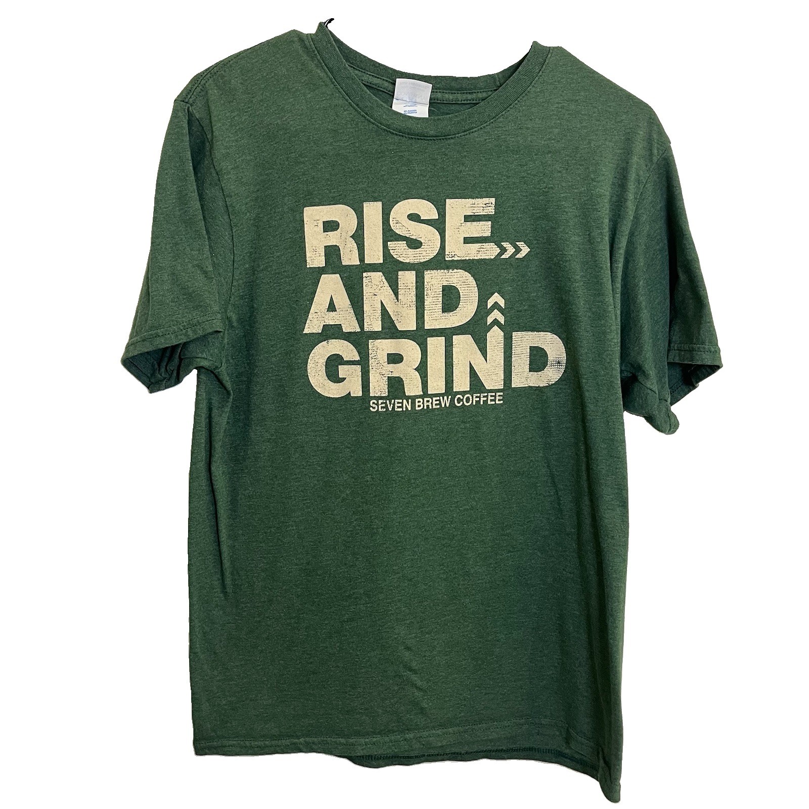 Seven Brew Coffee Miami Oklahoma Rise And Grind T Shirt. Size Medium. 7 Brew