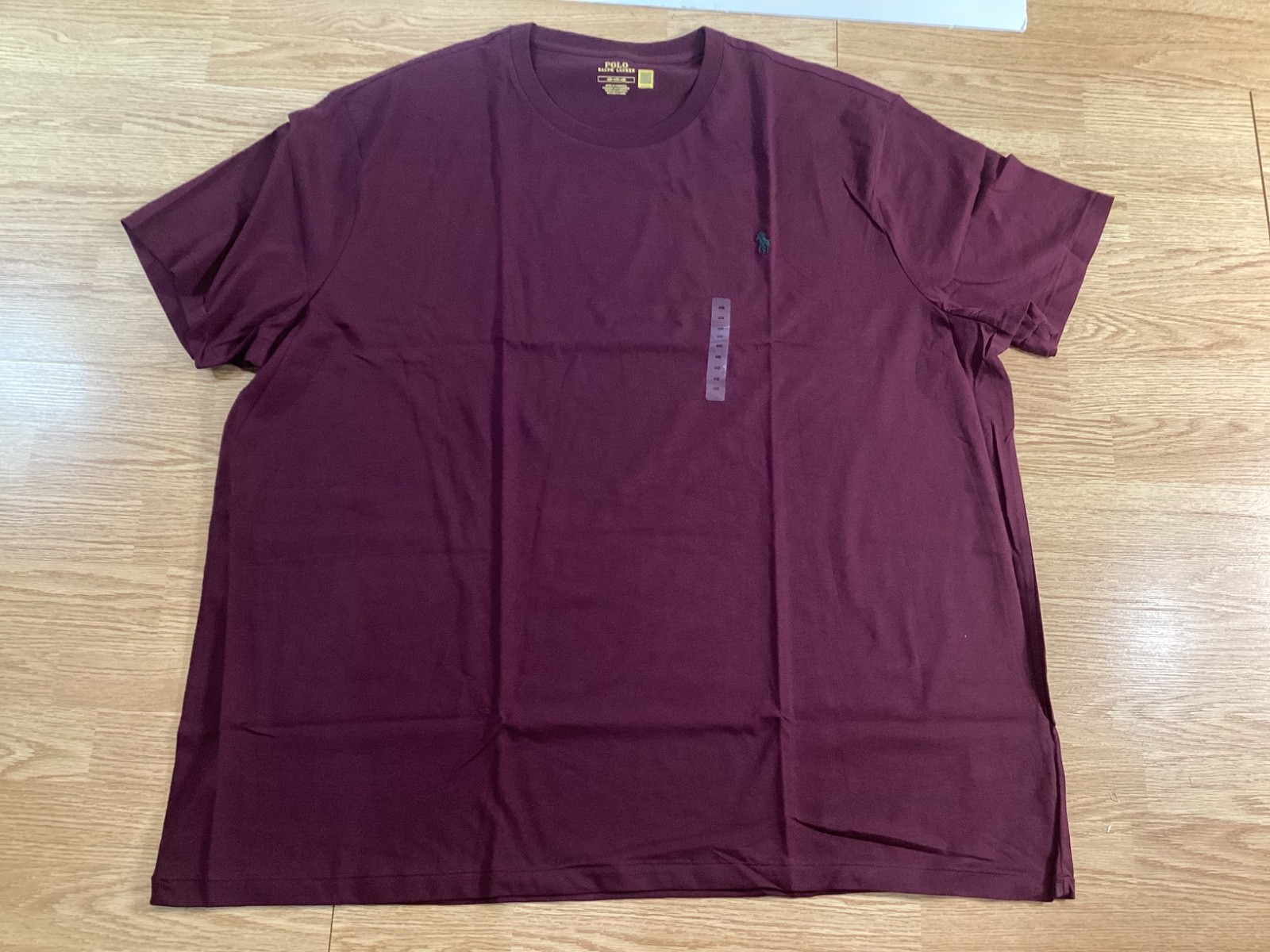 Mens Polo Ralph Lauren short sleeve crew neck t shirt Size 4XB Maroon