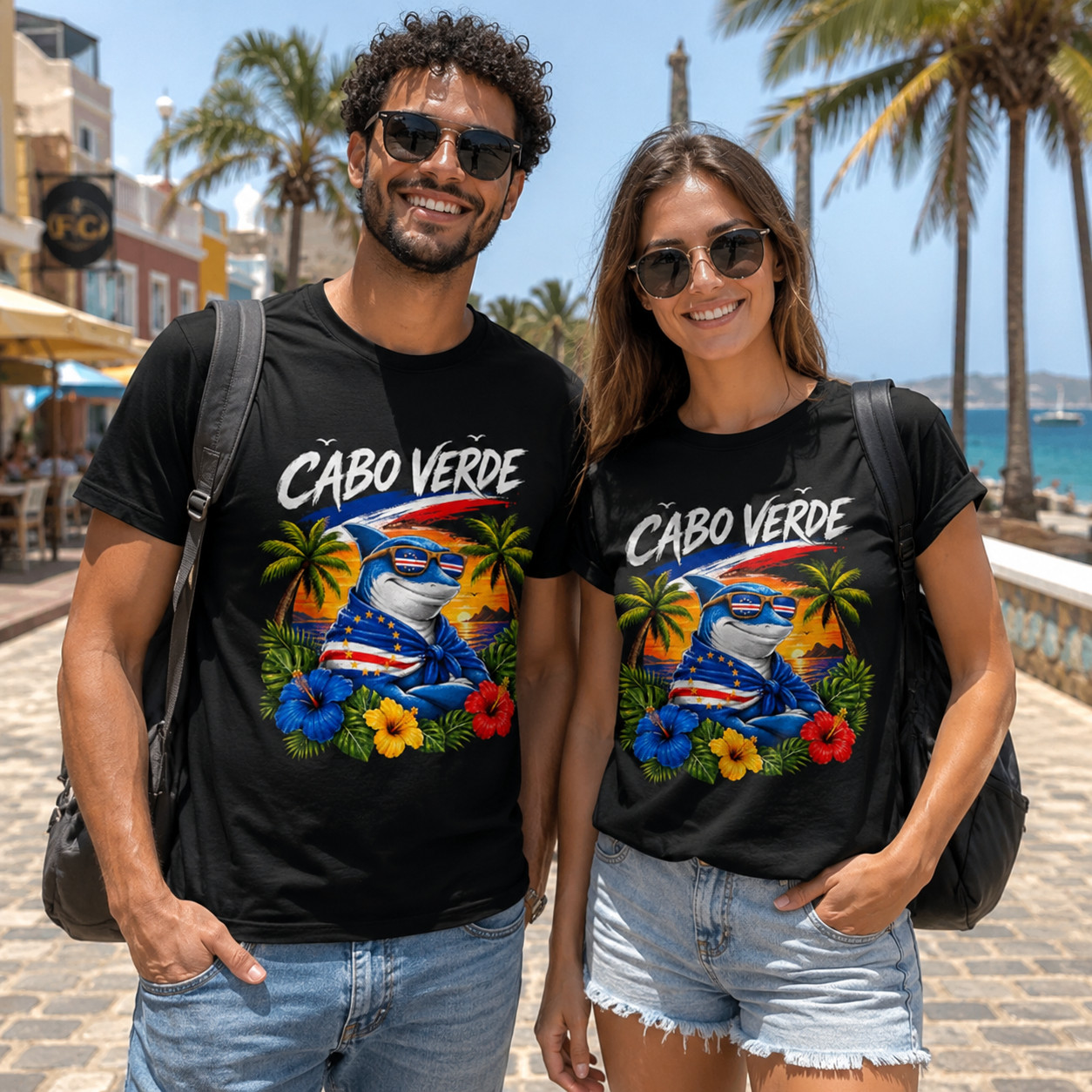 Proud Cape Cabo Verde Flag Shirt Football Mens Light Cotton