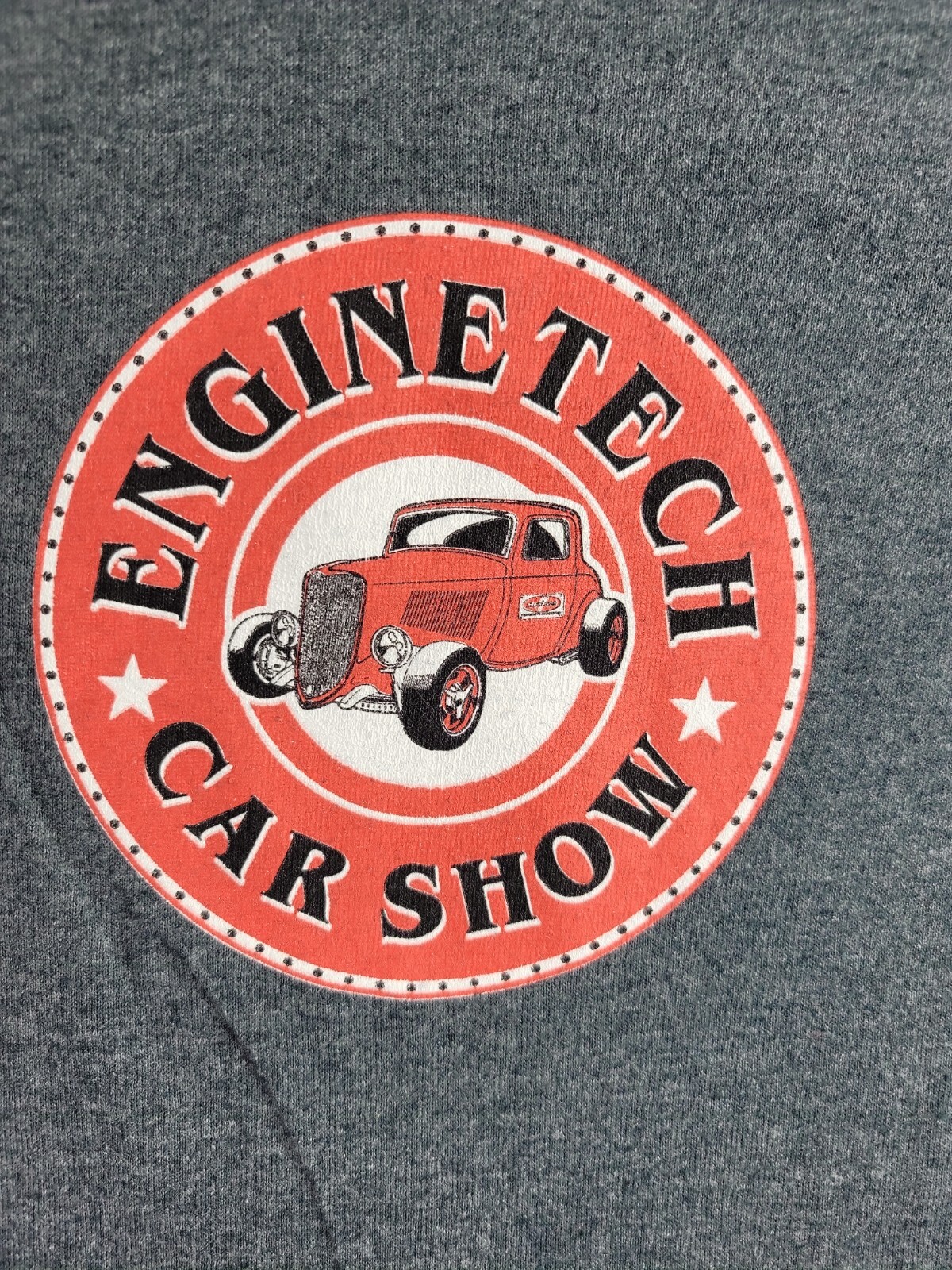 Engine Tech Hot Rod Custome Car Show Graphics Mens Gray T-shirt Size 4XL