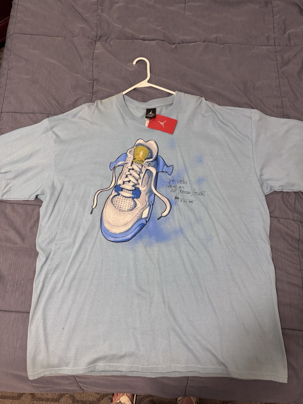 Jordan Men’s Blue Jumpman Air Jordan Graphic Tee Short Sleeve Crew 3XL