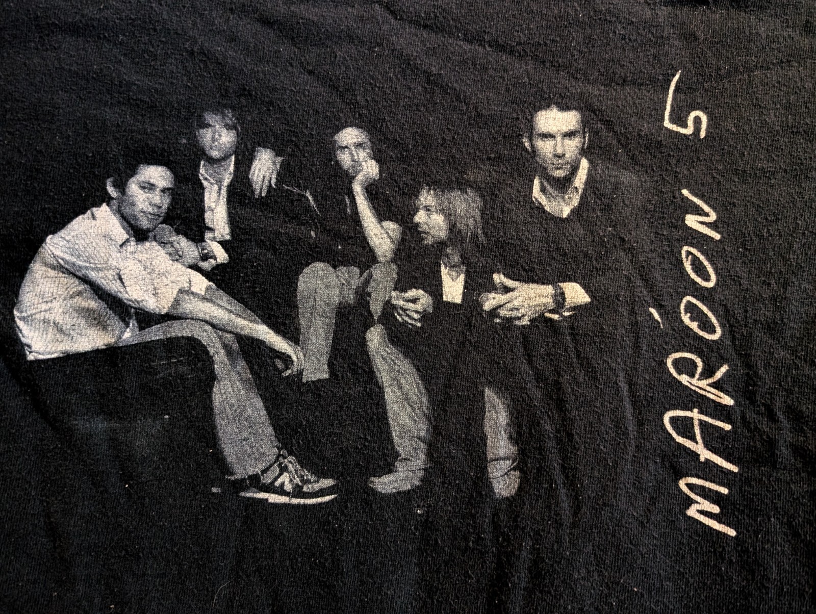 MAROON 5 T SHIRT Anvil Black S Small June Tour 2005 March Songs Adam Levine