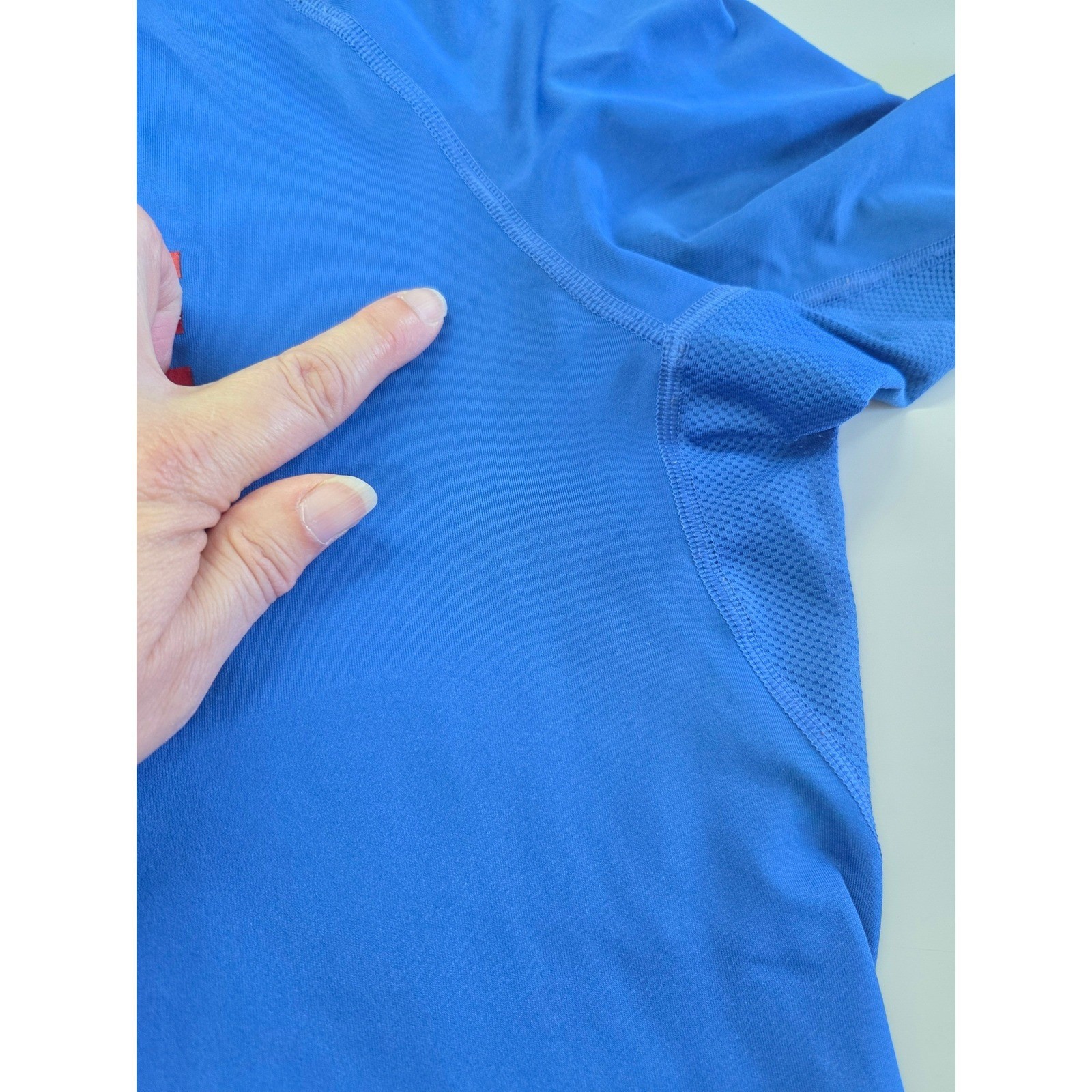 Nike Roane State Baseball Men XL Blue 3/4 Sleeve Performance Shirt AA9778-463
