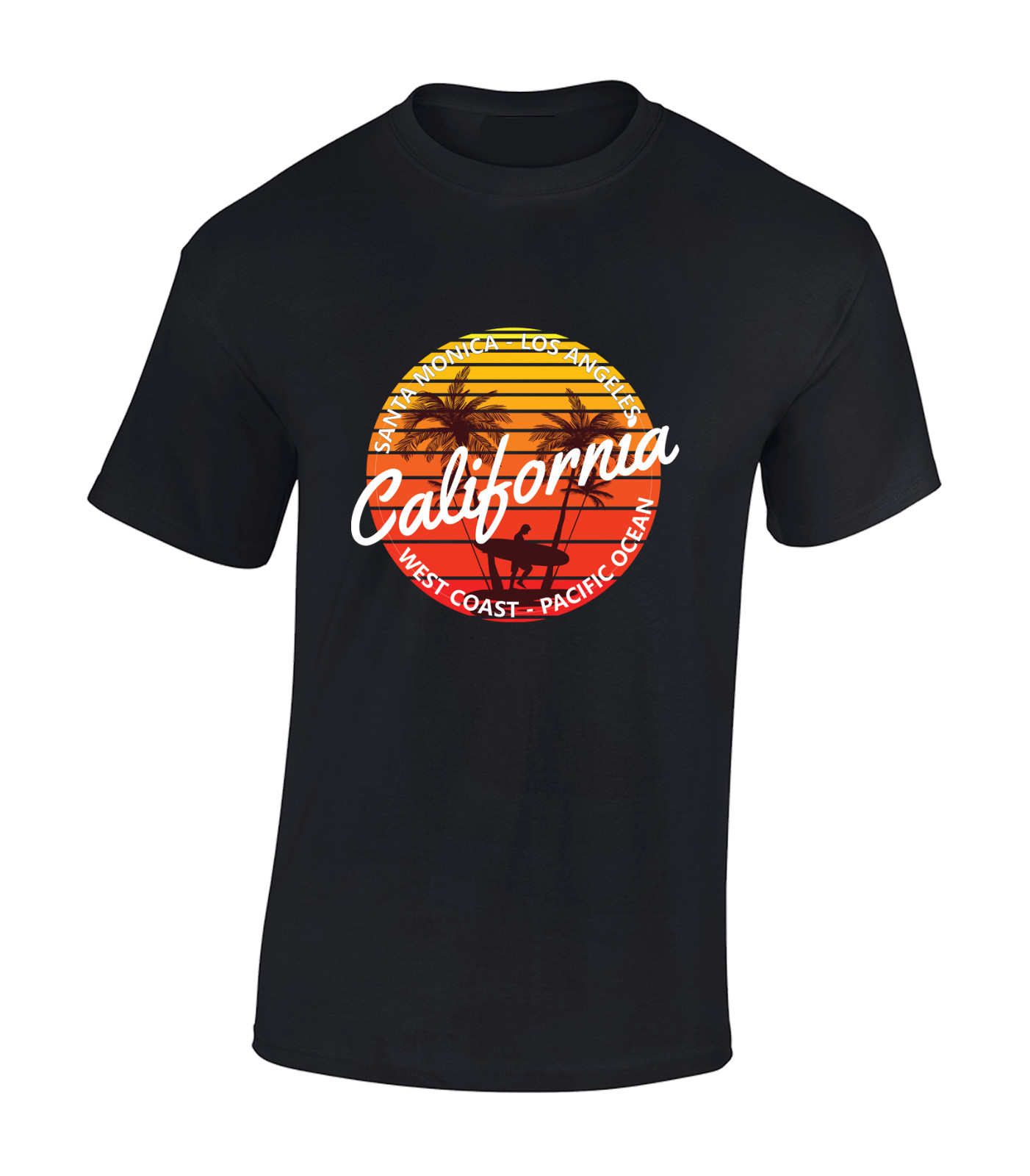 CALIFORNIA WEST COAST MENS T SHIRT COOL SUMMER BEACH HOLIDAY CLOTHING TOP