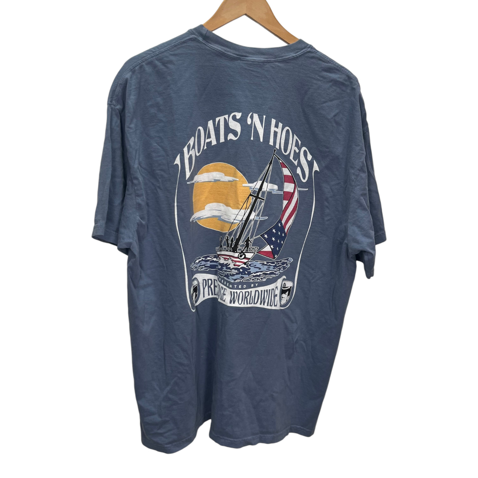Step Brothers Boats N Hoes Prestige 2XL Blue Jean T Shirt Comfort Colors