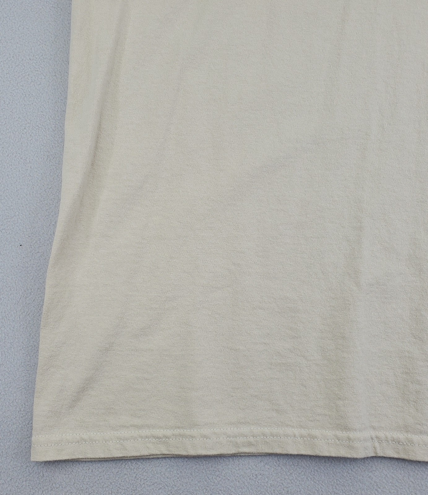 Naturally Optimistic Shirt Mens M Tan Hiking Camping Graphic Gildan Ultra EUC