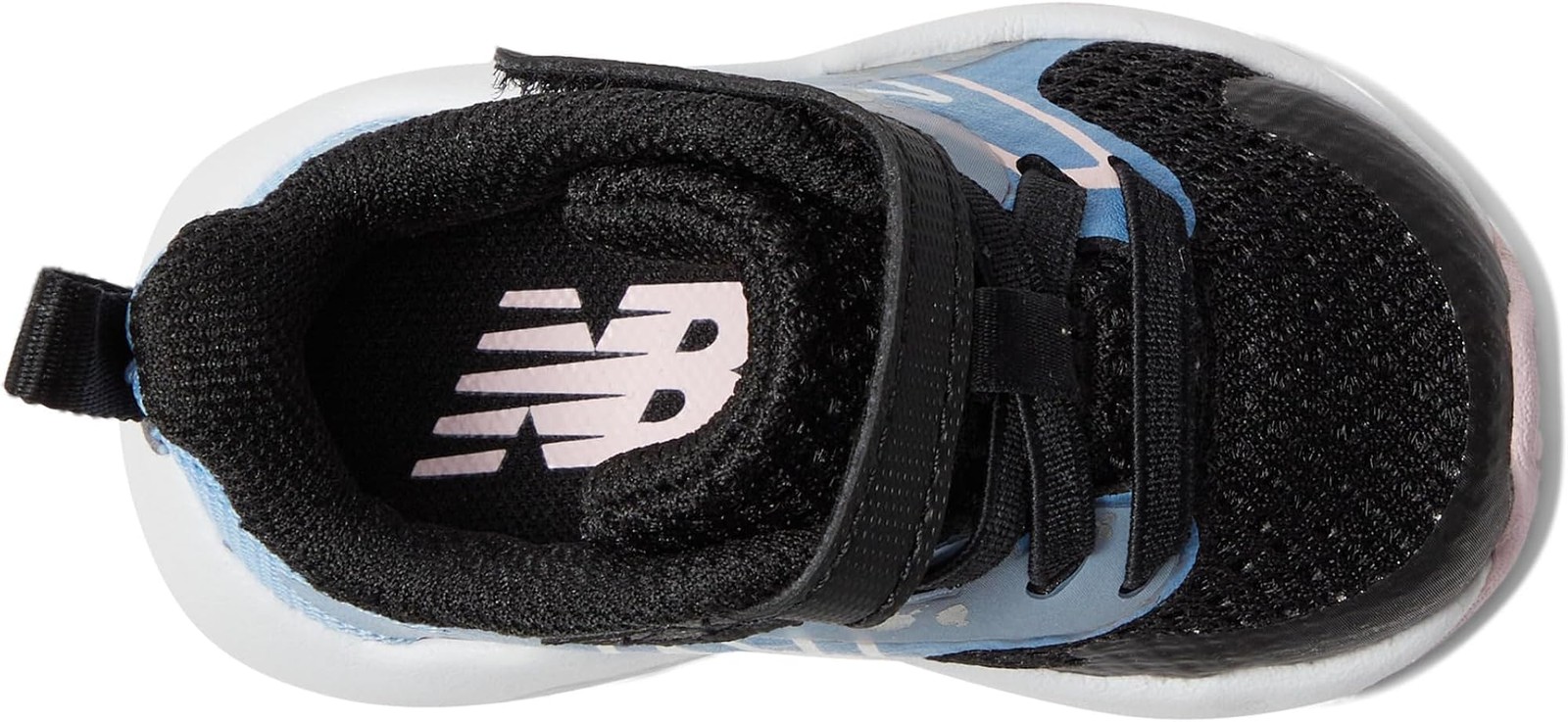New Balance Rave Run V2 Bungee Lace with Top Strap Shoe, Lilac Glo/Sky Blue/Pixe