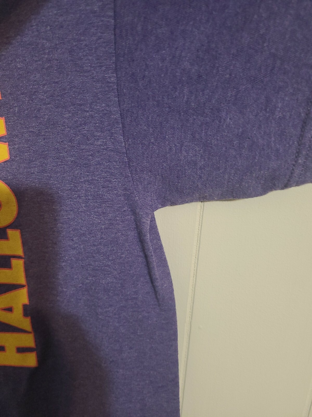 Halloween Michael Myers Medium Mens Purple Graphic Logo Short Sleeve Tshirt