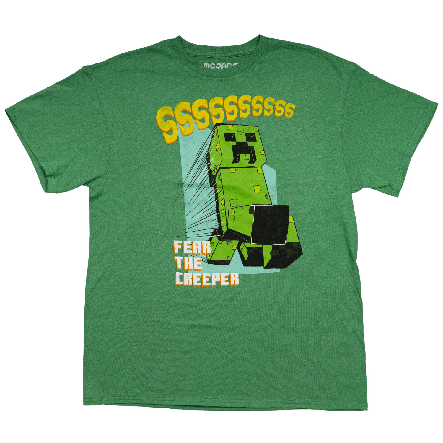 Minecraft Fear The Creeper Glow in Dark 2 Piece Adult T-Shirt Set