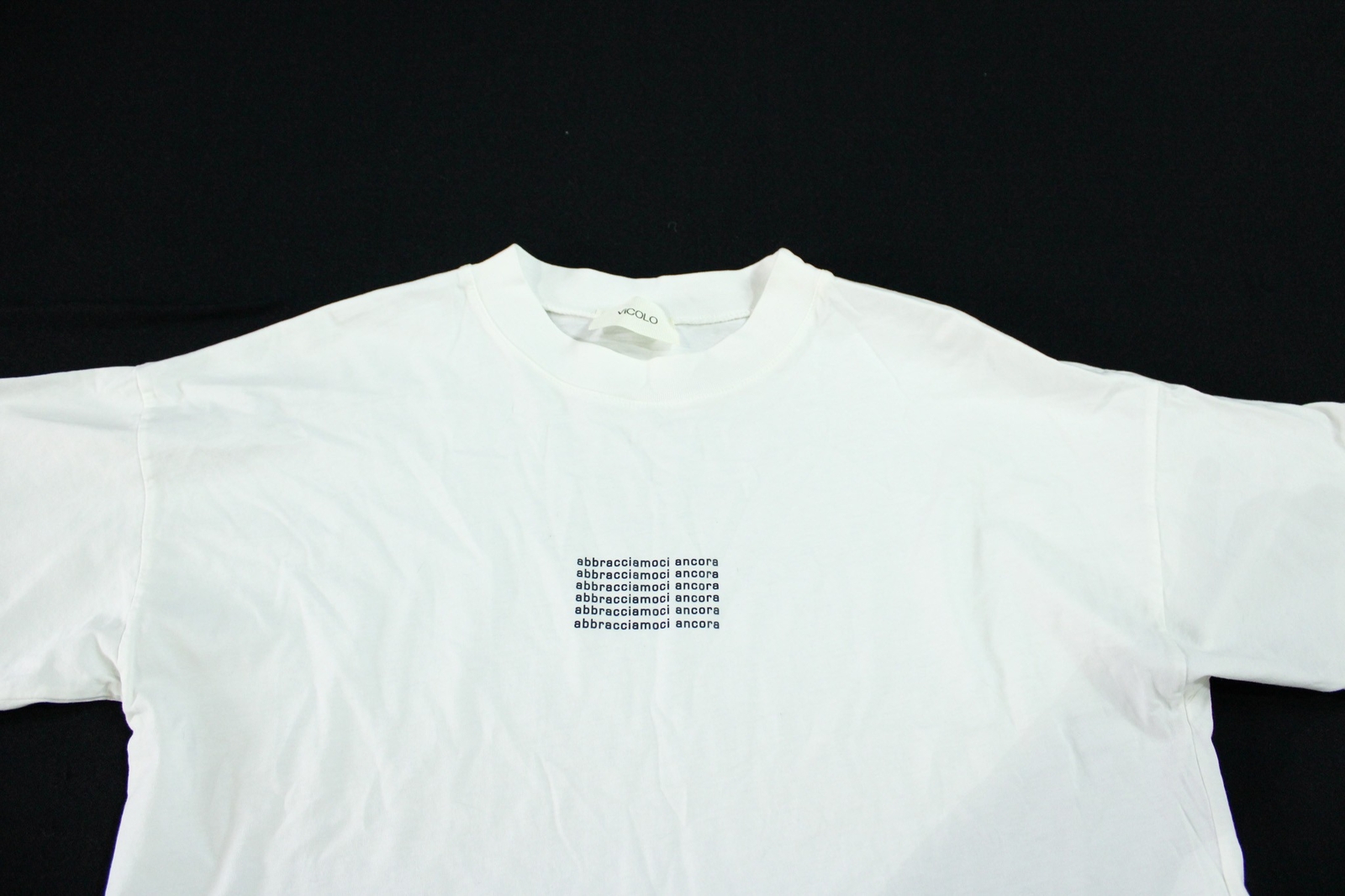 ViCOLO Unisex Adult’s Abbracciamoci Ancora Tee WR4 White Size See Description