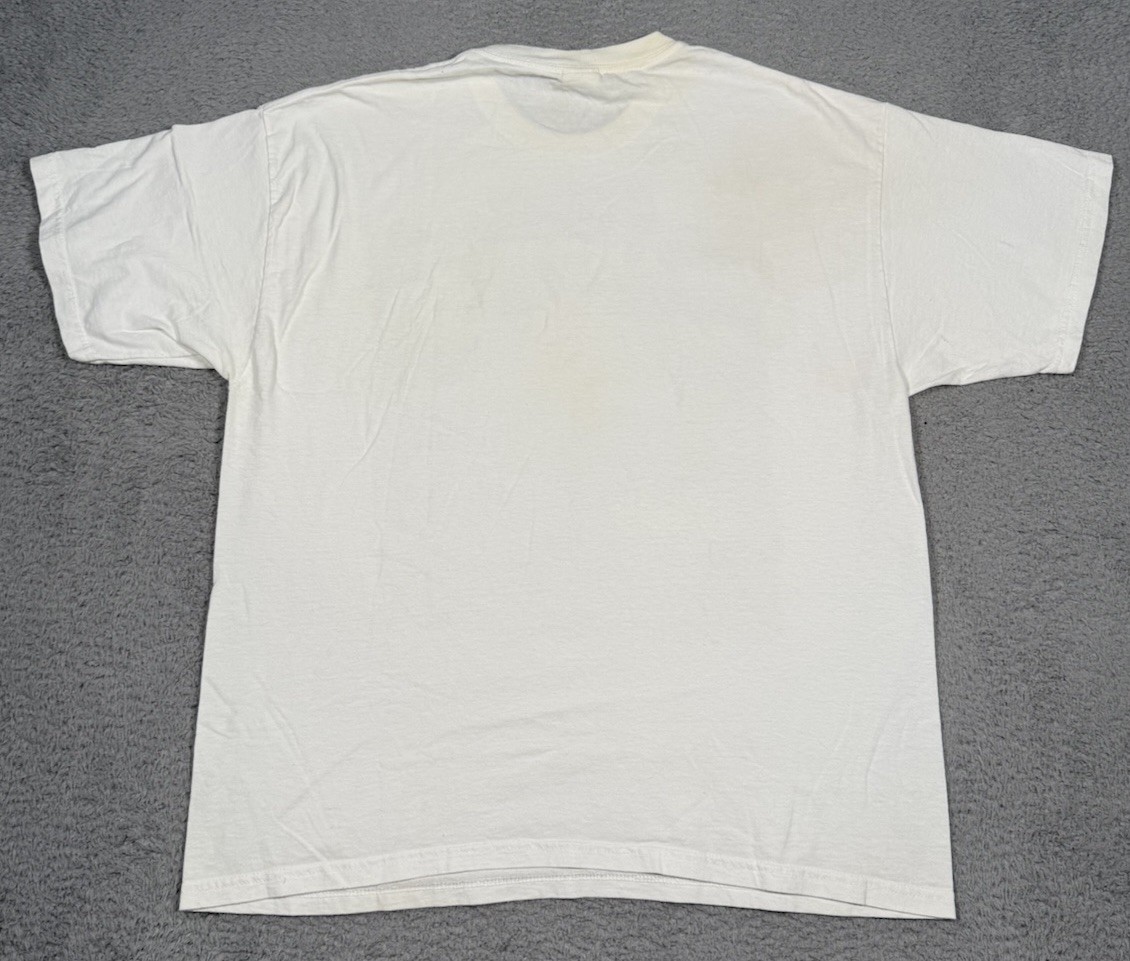 Vintage Y2K Kool Back In Time Car Show T-Shirt Adult XL White Racing Cars Retro