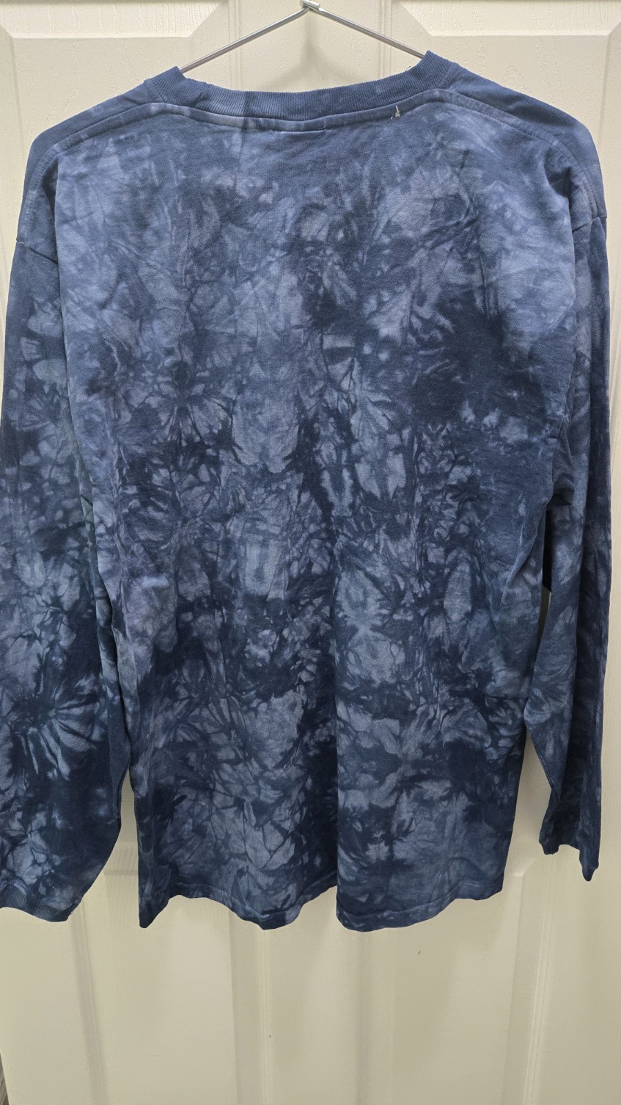 Back To Earth Nature Wear Wolf Pack Moon Night Tie Dye Long Sleeve Shirt L NWT