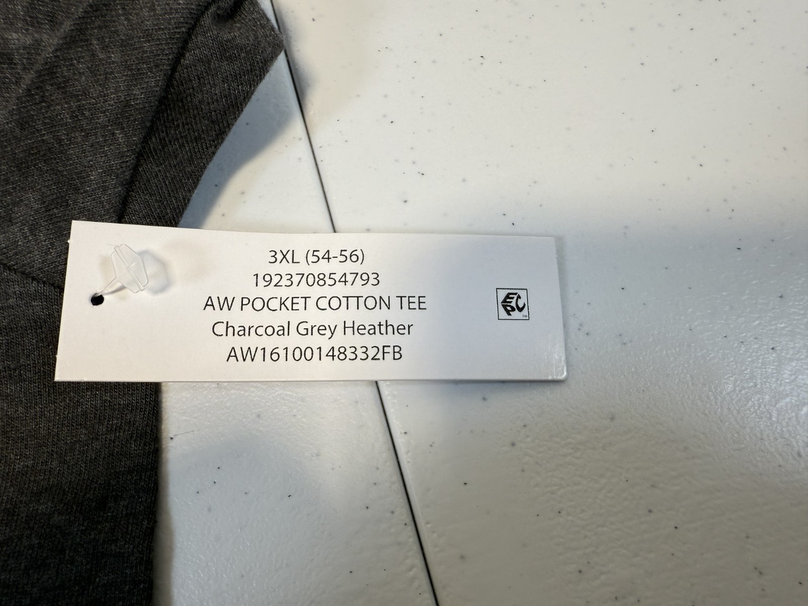 Men’s Shirts, (New w/tags), Athletic Works, S/S Crew Neck Pocket Tee 3XL (54-56)