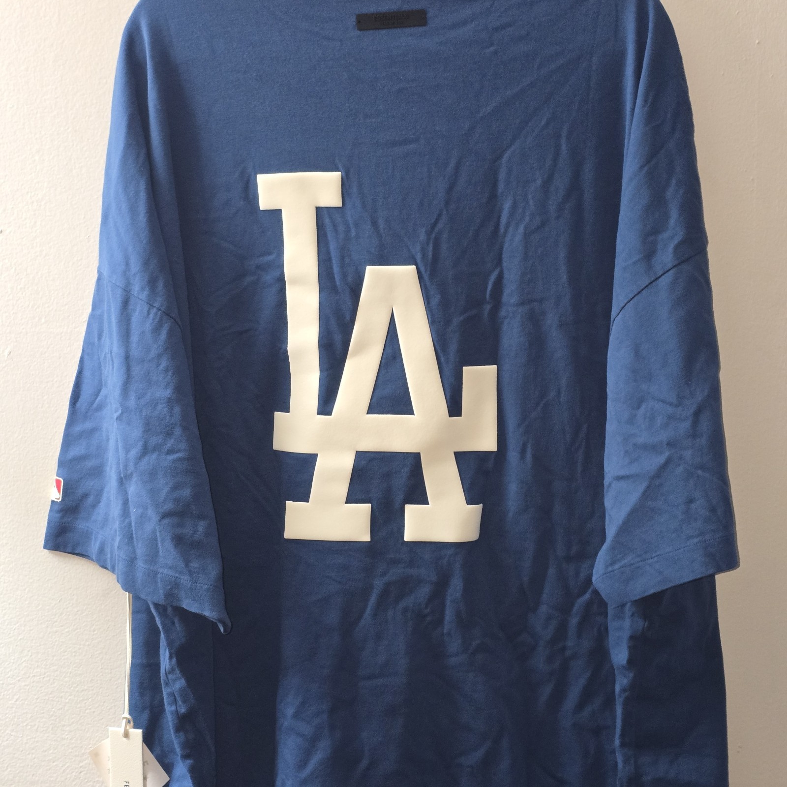 Fear Of God Essentials x MLB Los Angeles Dodgers LA Blue T-Shirt XL NWT