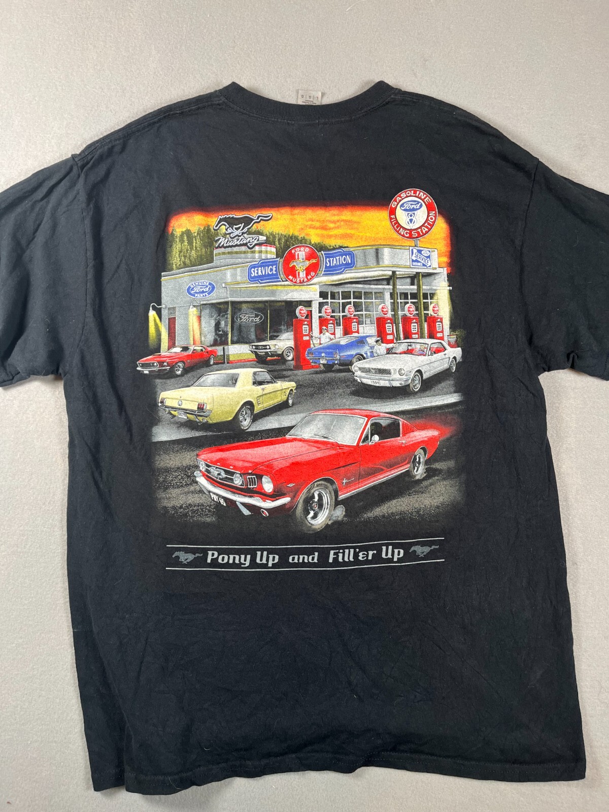 Large Vintage Ford Mustang Glidden T Tshirt