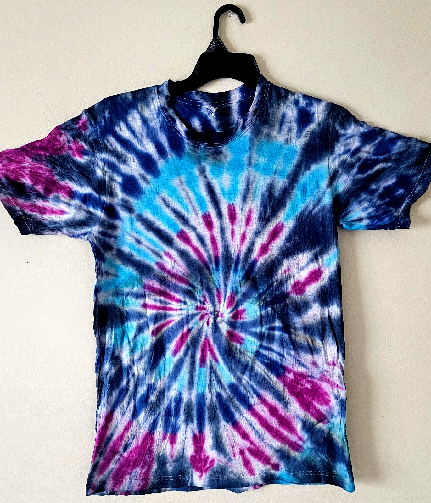 Multi Color Spiral Mens T-Shirt Blank Tye Dyed Tee Spiral New