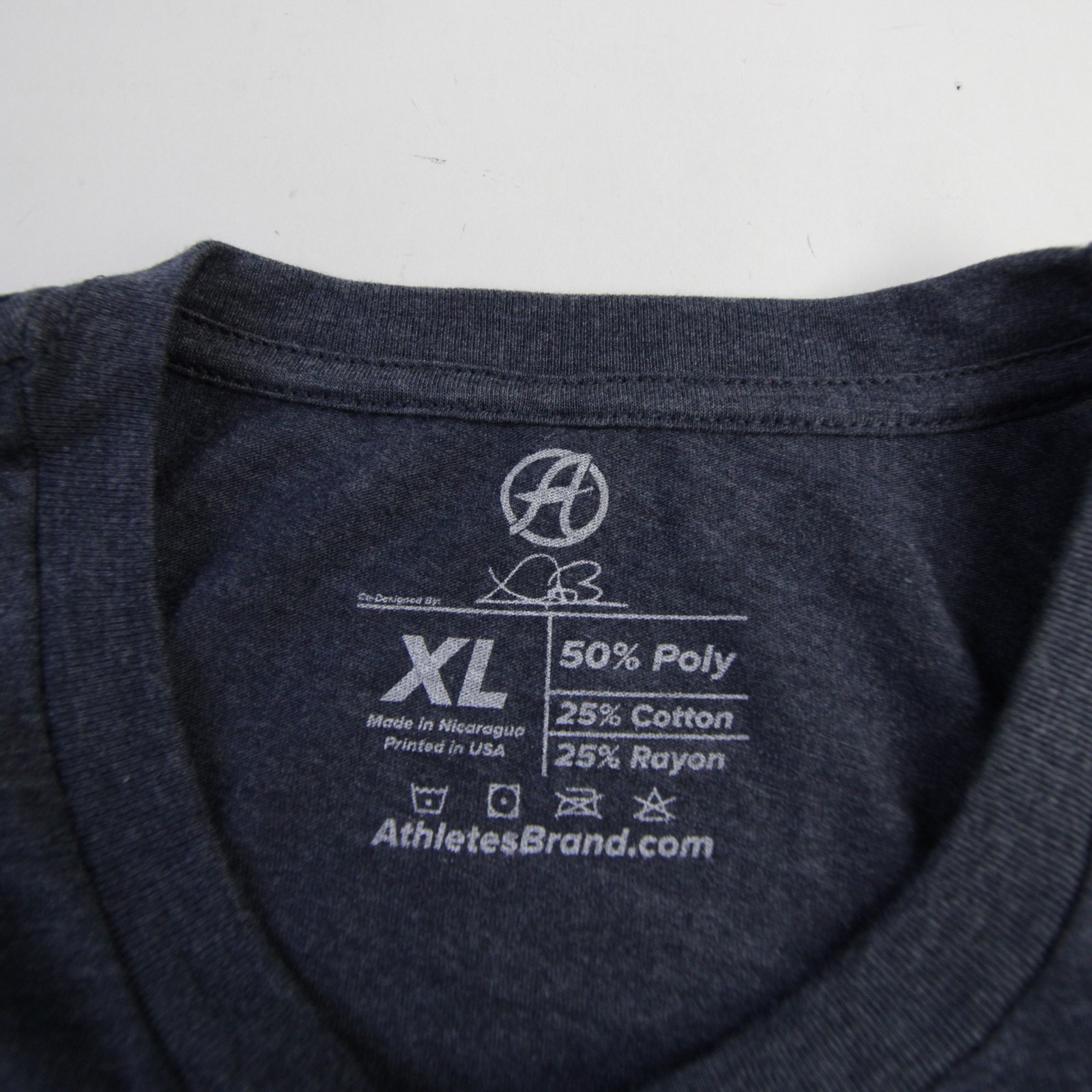 Athletes Brand Short Sleeve Shirt Men’s Navy New without Tags XL
