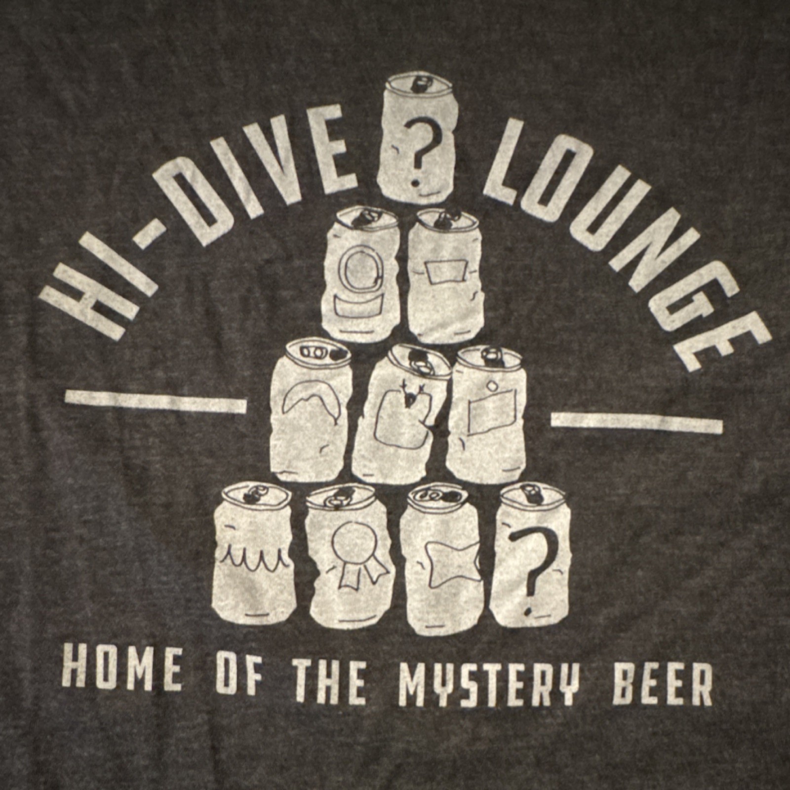 Normal Human Hi-Dive Lounge Mystery Beer Kansas City Men’s Graphic Tee Fitted L